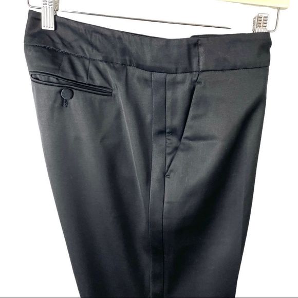 GUCCI Black Y2K Low Rise Wool/Silk Stretch Tuxedo Pants IT 44/ US 8 - Picture 9 of 13